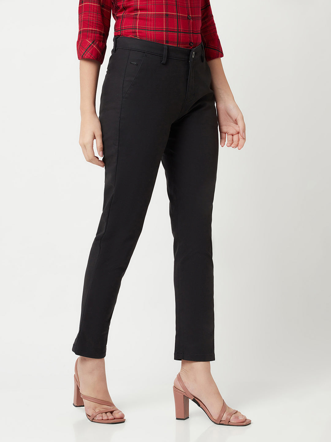 Black Trousers-Women Trousers-Crimsoune Club