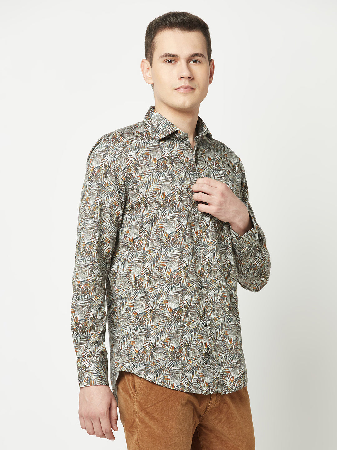  Floral Print Multi-Colour Shirt 