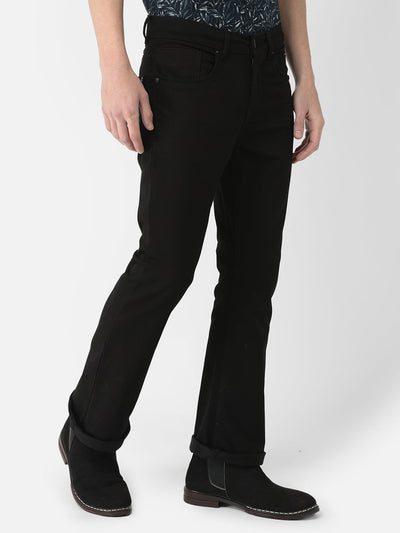  Wide-Legged Black Denims