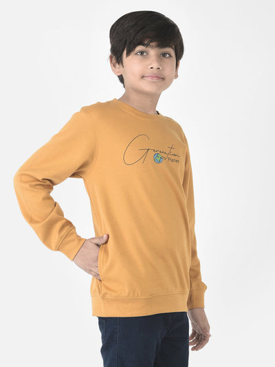  Mustard Generation Planet Sweatshirt\