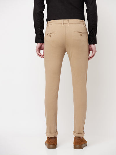 Khaki Printed Trousers - Men Trousers