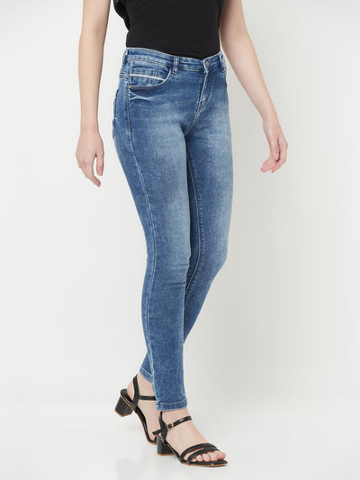 Blue Light Fade Jeans - Women Jeans