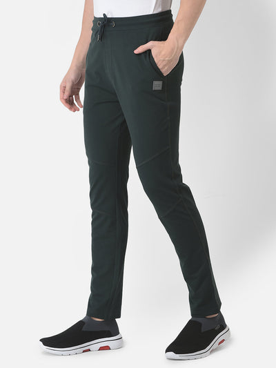  Green Logo Embellished Track Pants