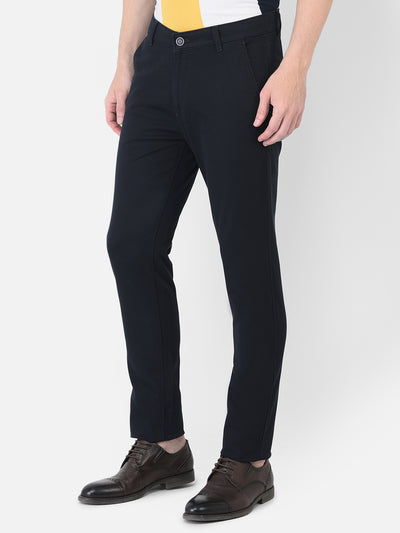 Navy Blue Trousers - Men Trousers