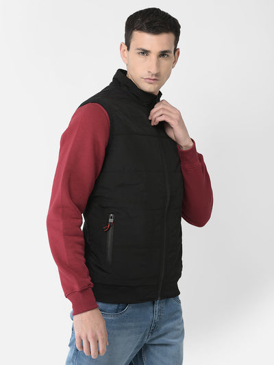  Black Slim-Fit Gilet 