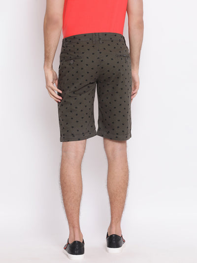 Grey Printed shorts - Men Shorts