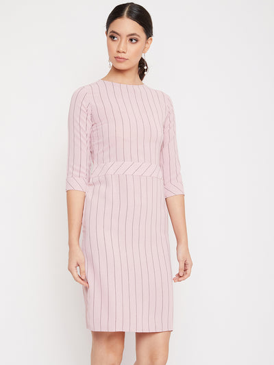 Pink Striped Dress - Women Dresses