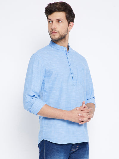 Blue Kurta - Men Kurtas