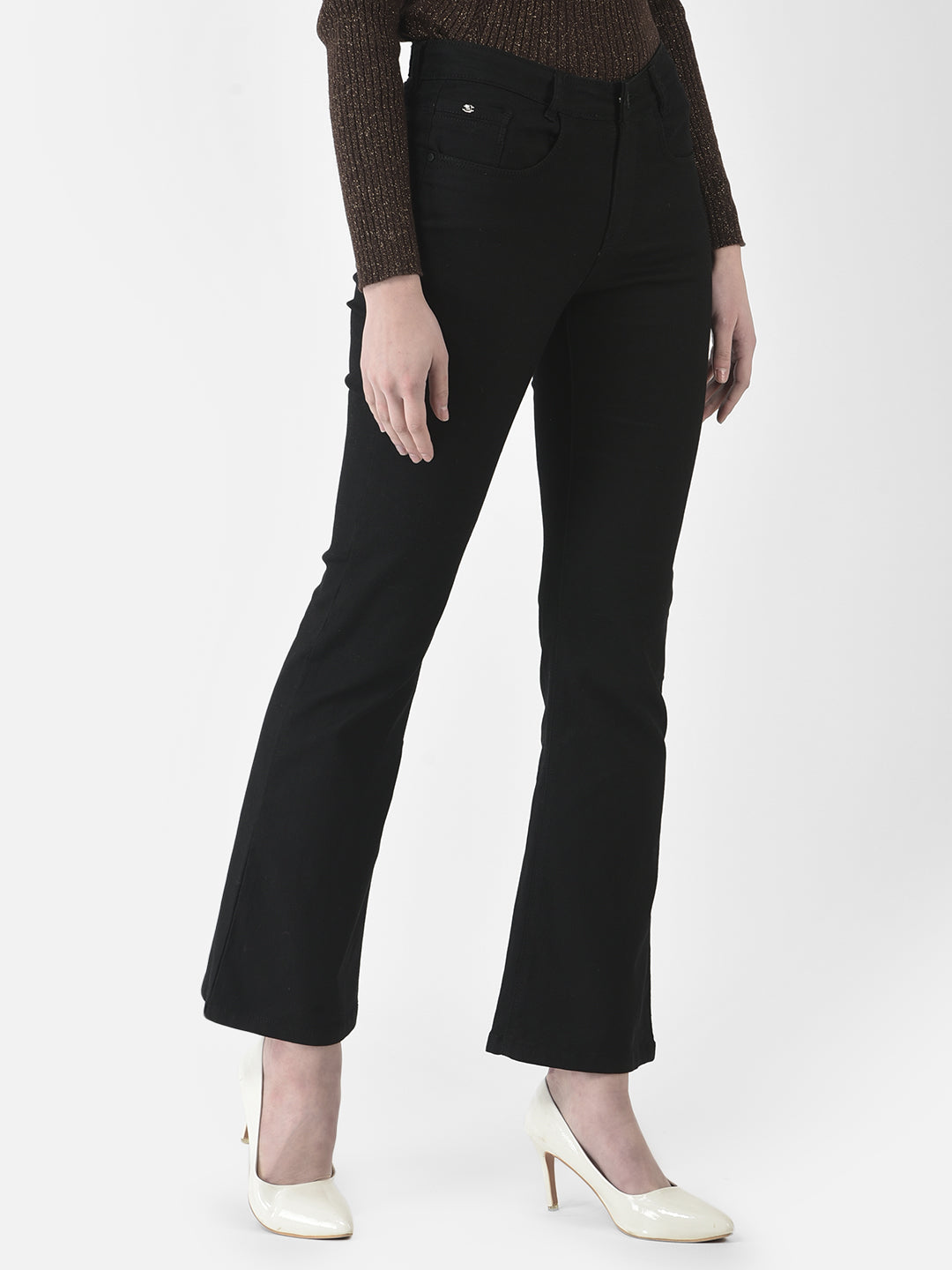  Black Wide-Leg Jeans