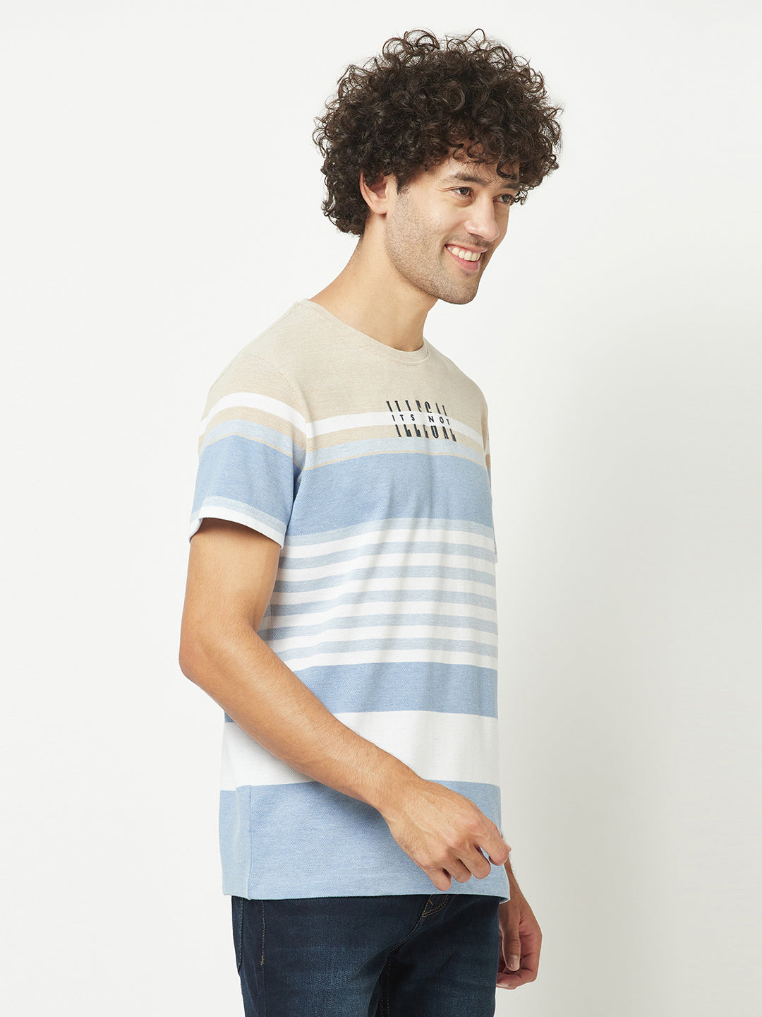  Legal Striped Casual T-Shirt