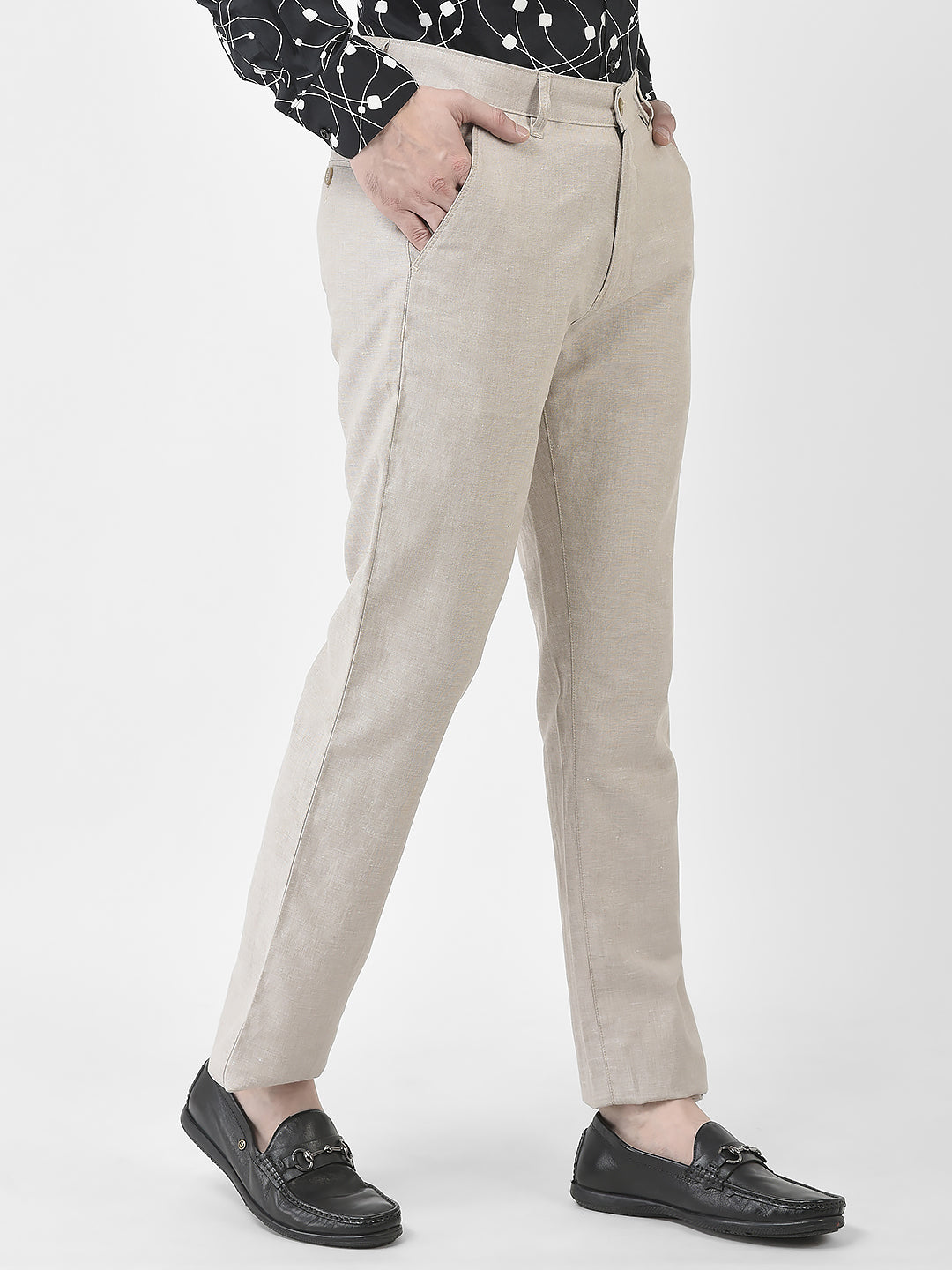  Melange Fawn Trousers