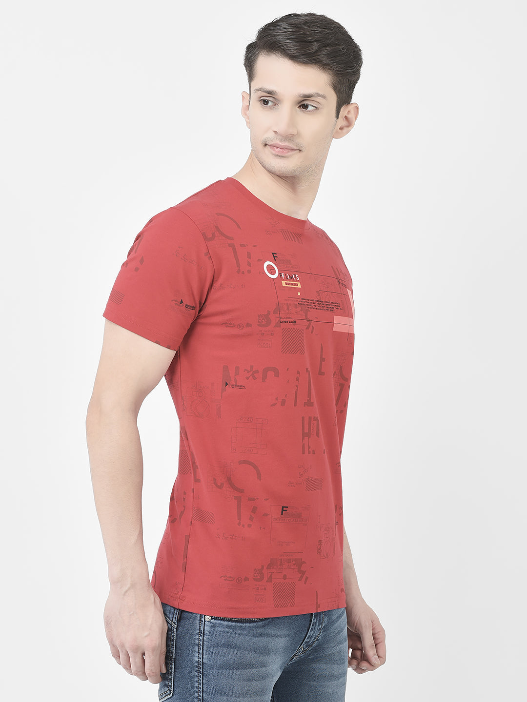  Red Graphic T-Shirt