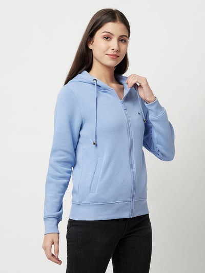  Blue Zipper Sweatshirt 