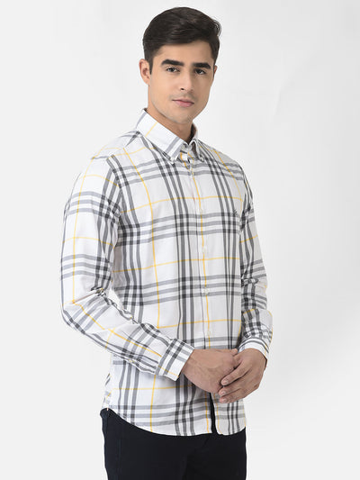  White Shirt in Checks