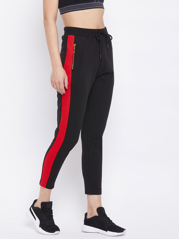 Black Ankle Length Track Pants - Women Track Pants
