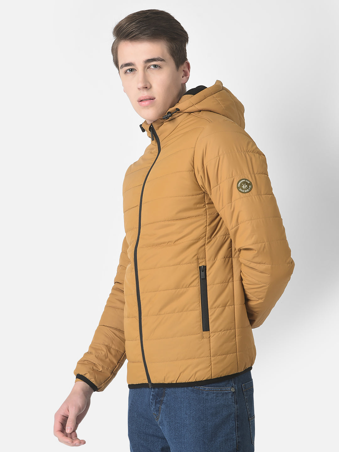  Mustard Yellow Padded Jacket 