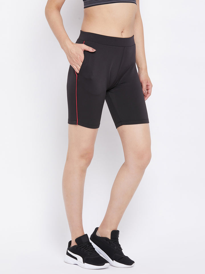 Black Sports Shorts - Women Shorts