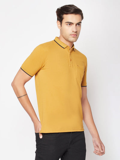  Honey Mustard Minimal Polo T-Shirt