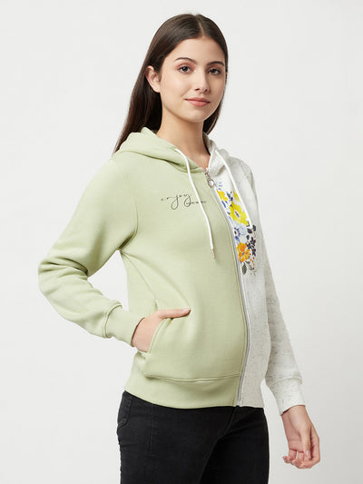 Colourblocked Zipper Sweatshirt-Women Sweatshirts-Crimsoune Club