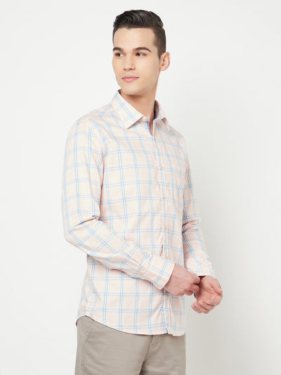 Pink Checked Shirt - Men Shirts