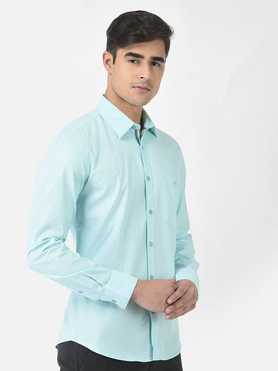  Light Baby Blue Shirt in Pure Cotton