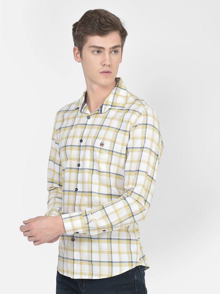  Beige Checkered Shirt