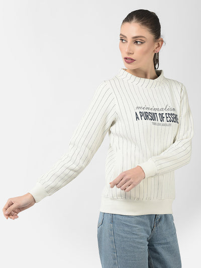  Off-White Striped Sweatshirt 