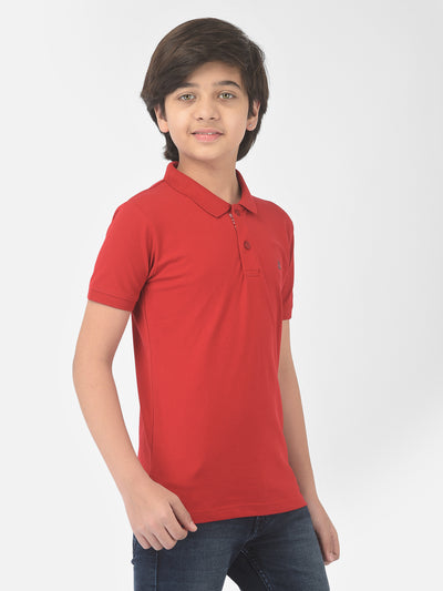 Red Polo T-shirt - Boys T-Shirts