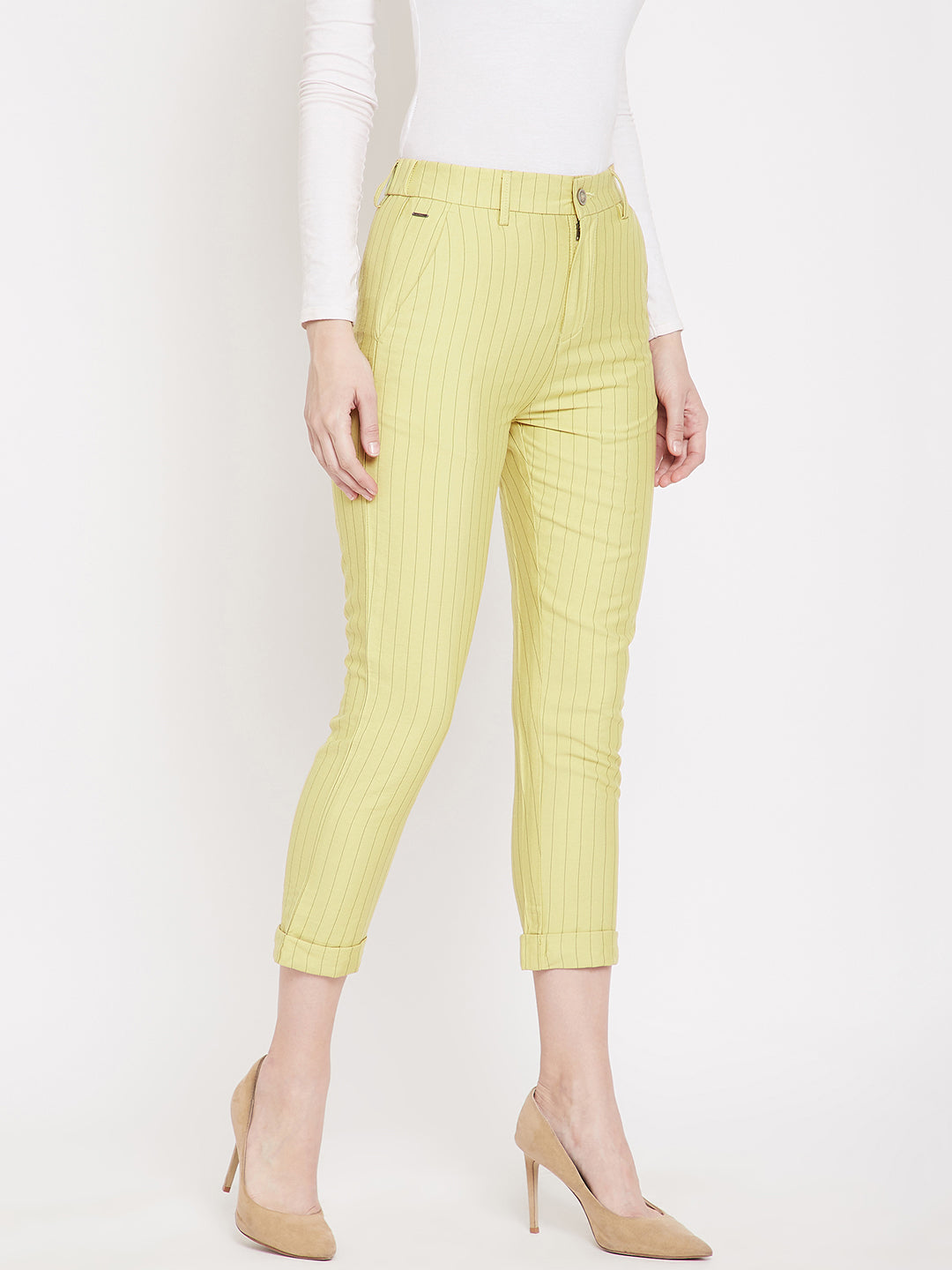 Black Striped Pant For Women  109Fcom