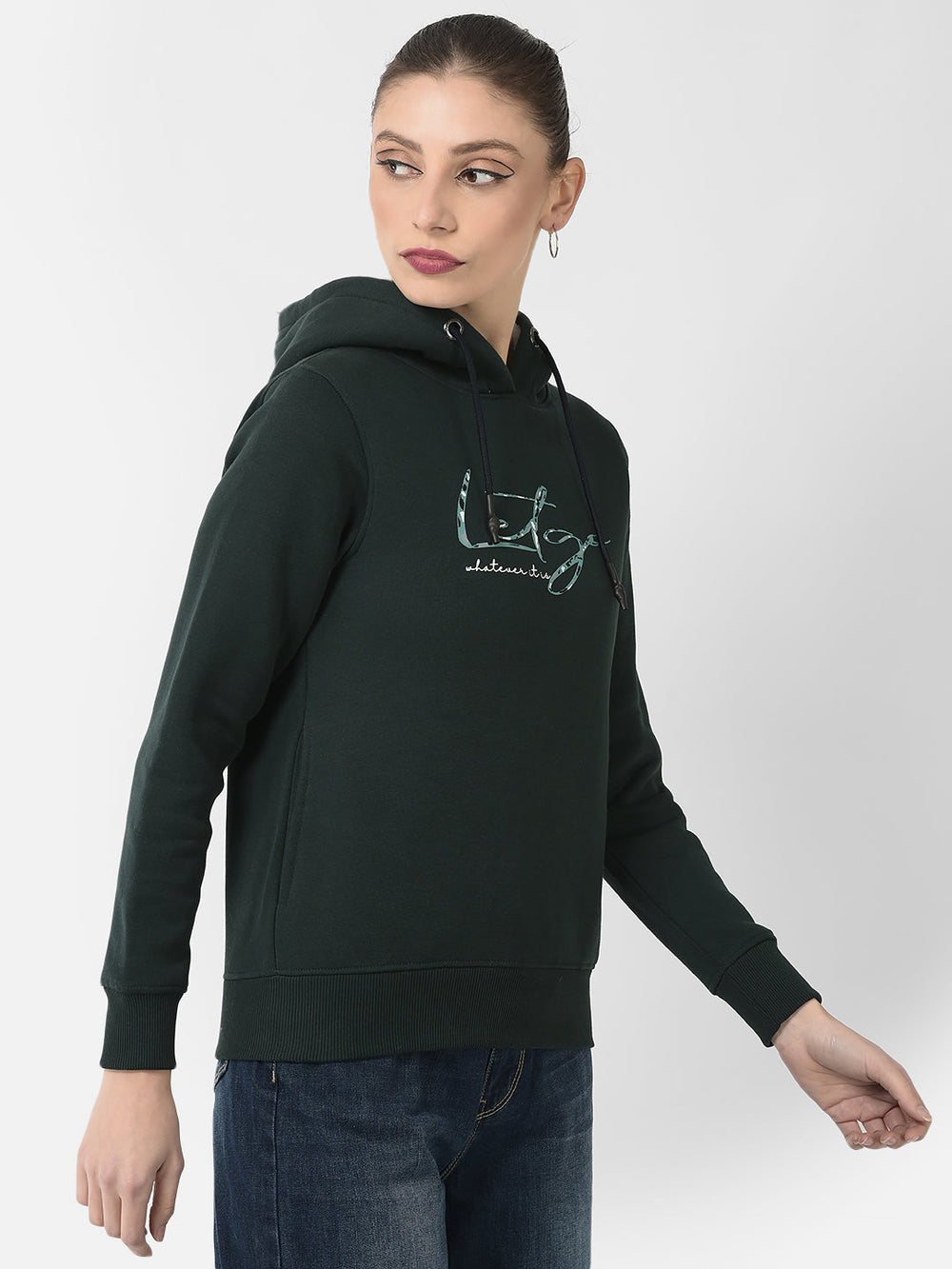  Emerald Green Typographic Sweatshirt