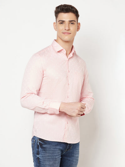 Pink Printed Shirt - Men Shirts