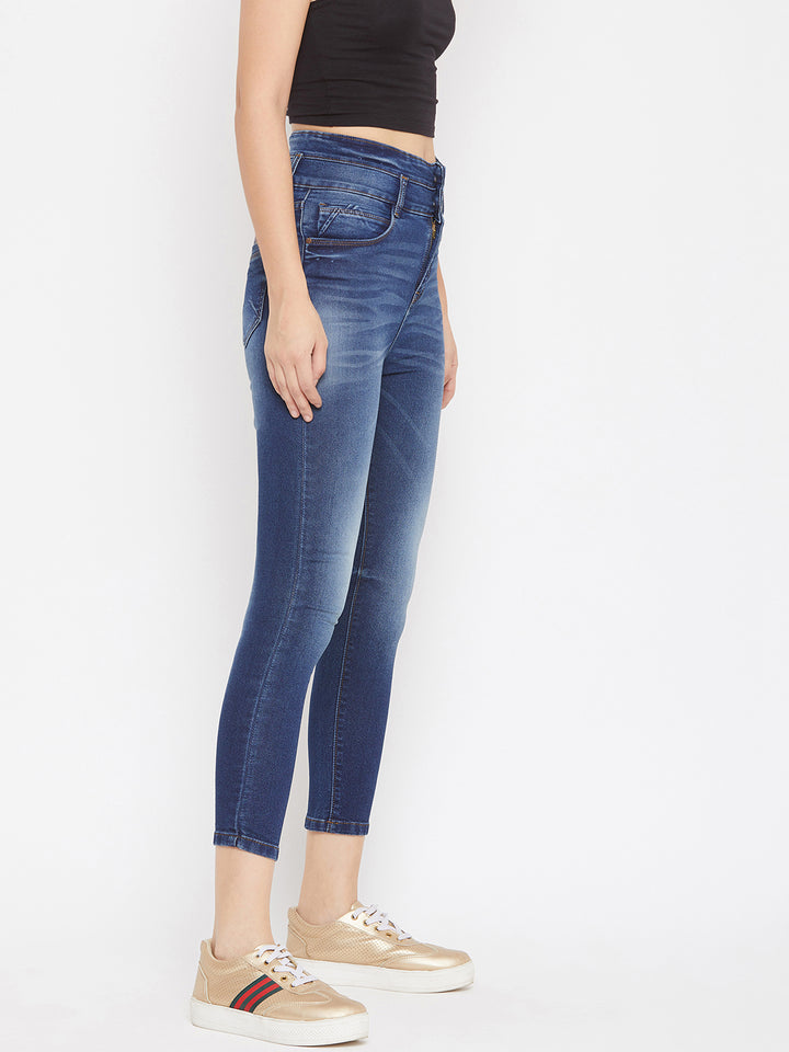Denim Superskinny Double Button - Women Jeans