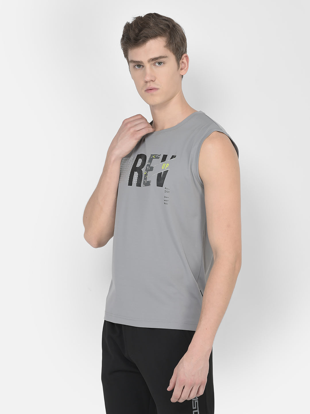  Grey Rev-Up Tank T-Shirt