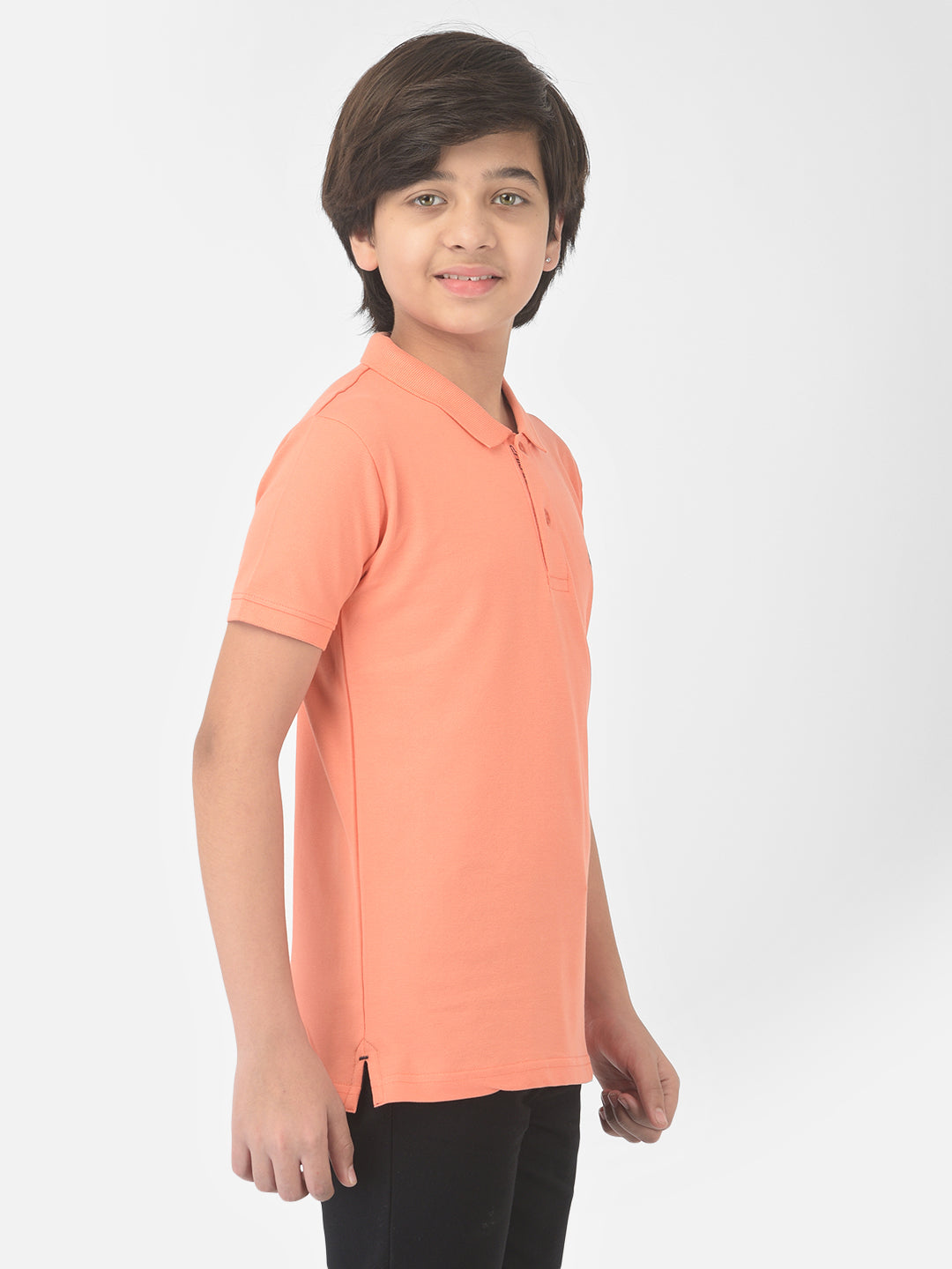 Peach Polo T-shirt - Boys T-Shirts