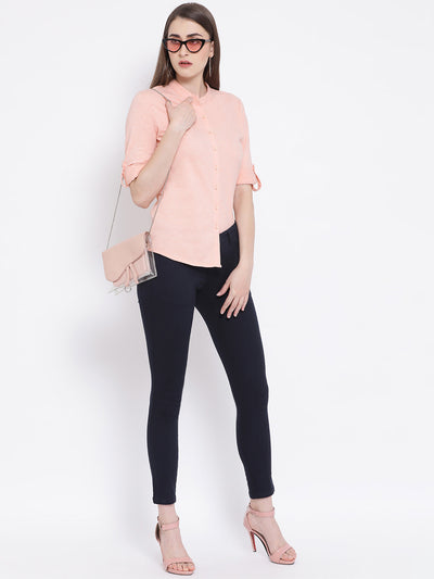 Pink Casual Top - Women Tops