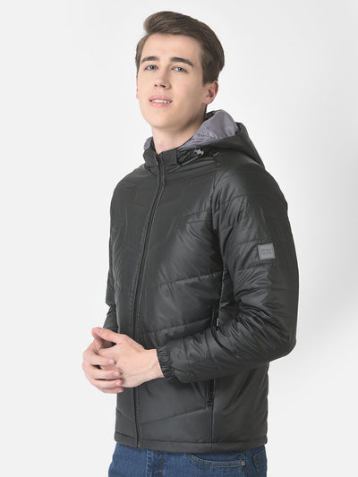  Polished Black Padded Jacket