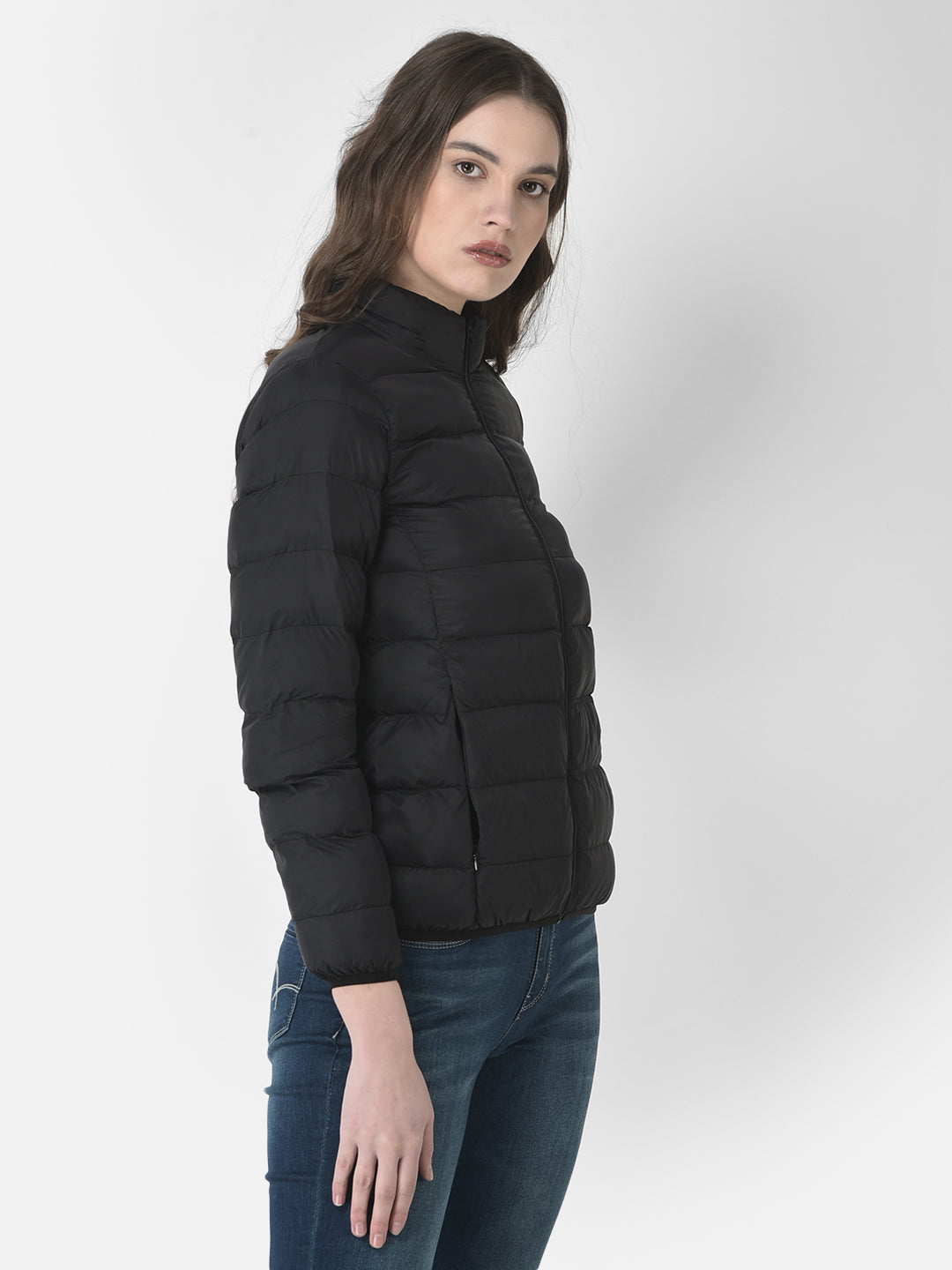  Black Quilted Jacket 