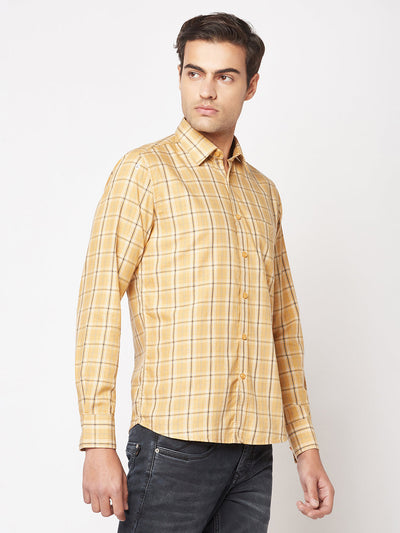  Beige Checked Shirt