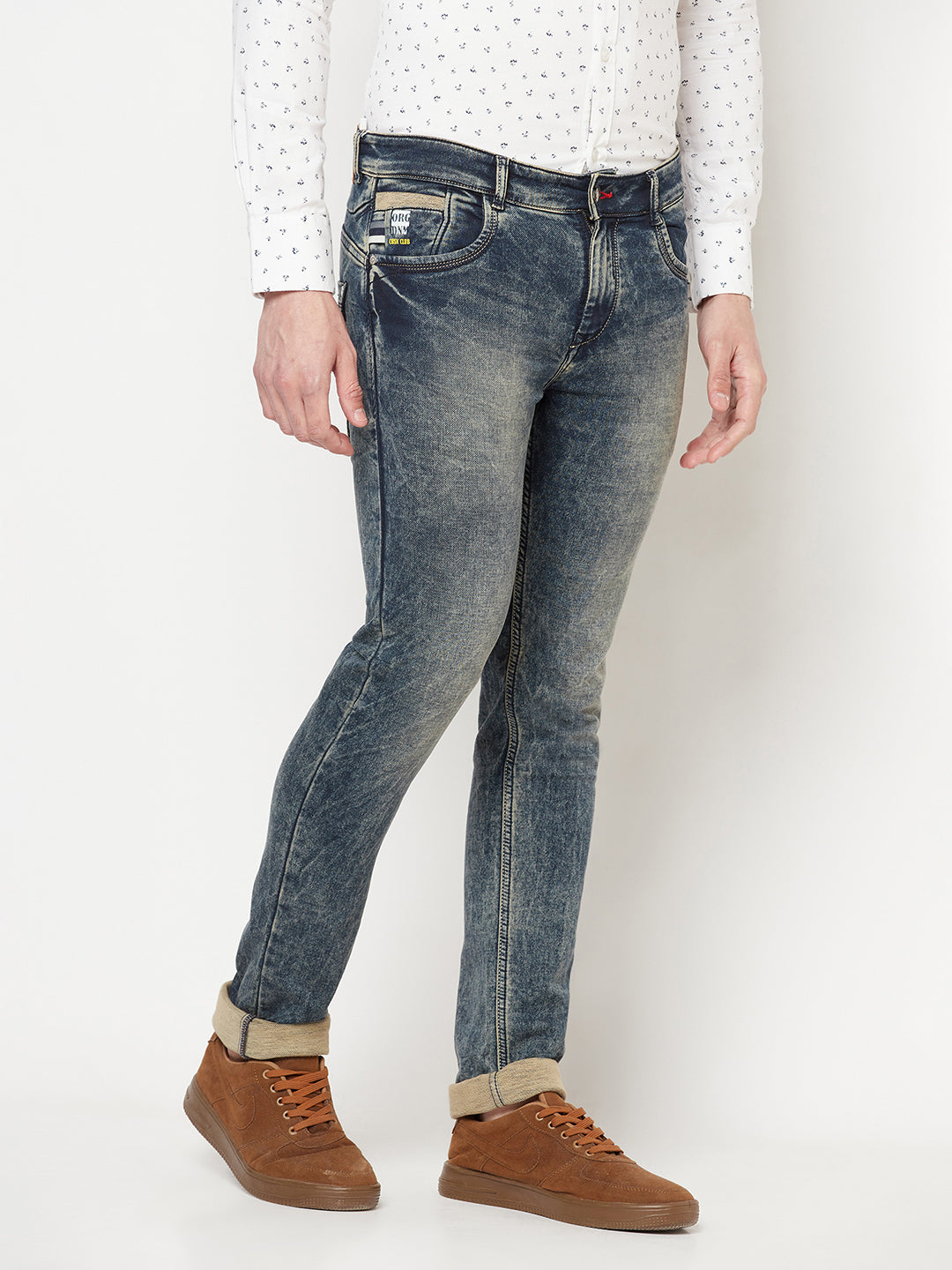Blue Heavy Fade Jeans - Men Jeans