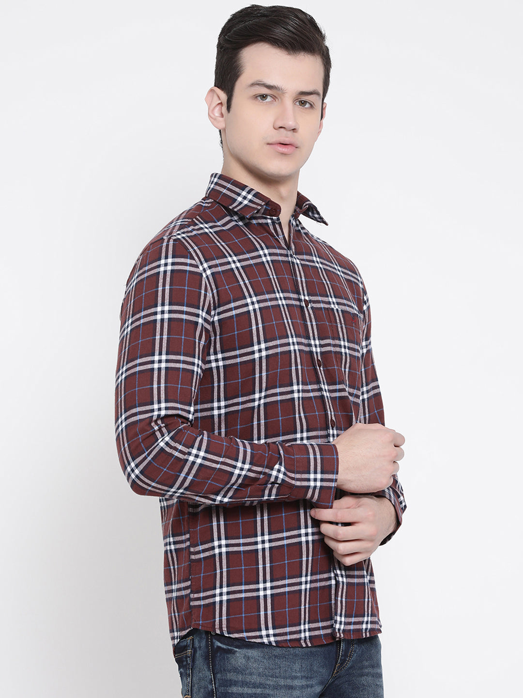 Red Checked Shirt - Men Shirts