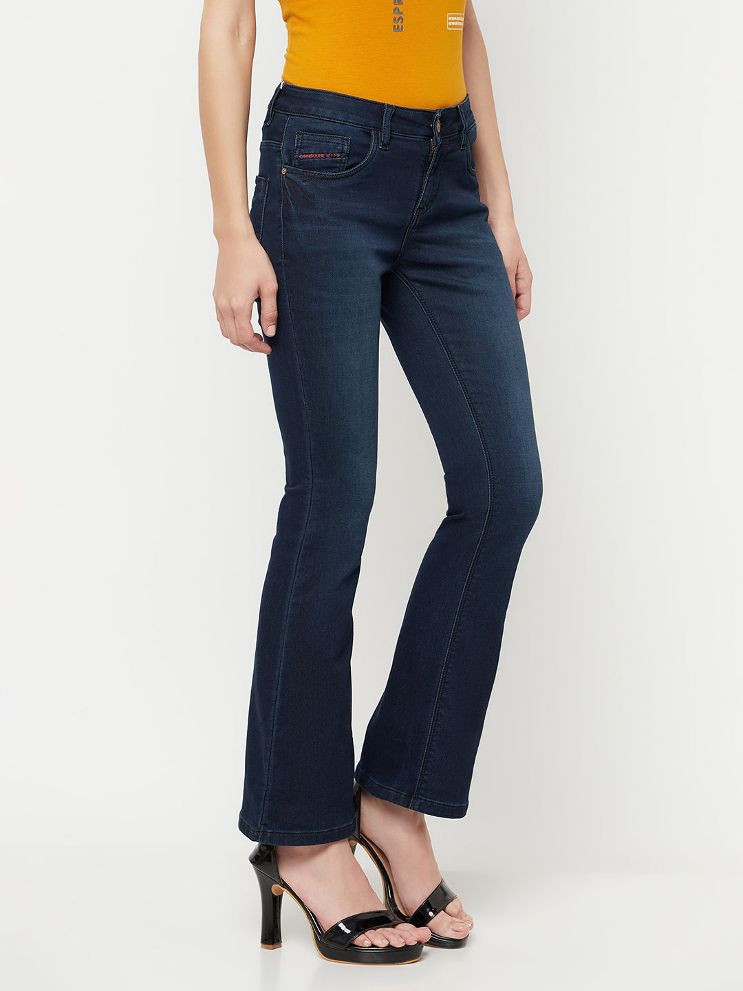 Blue Light Fade Bootcut Jeans - Women Jeans