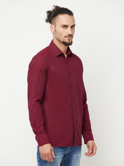 Maroon Shirt - Men Shirts