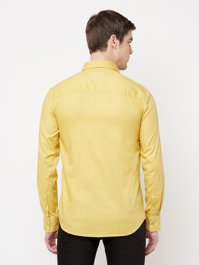 Yellow Casual Shirt - Men Shirts