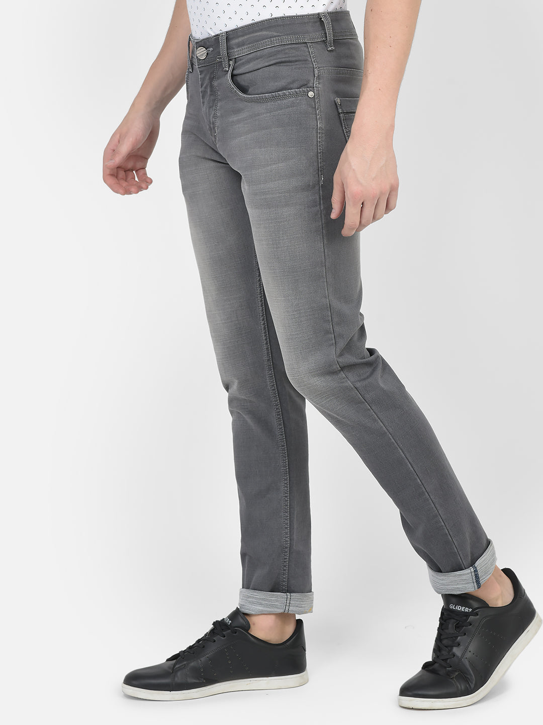  Light-Washed Grey Denims