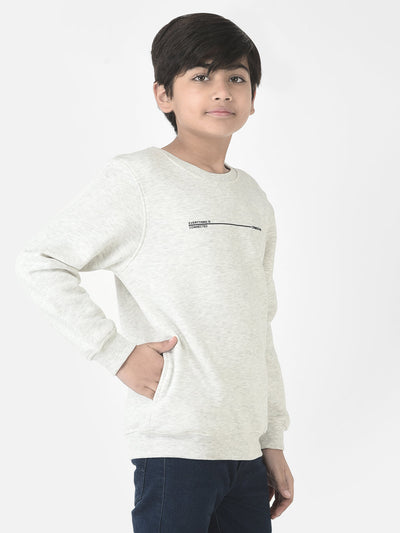  Minimalistic Light Grey Sweatshirt