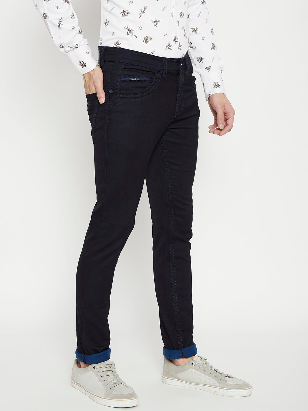 Navy Blue Slim Fit Jeans - Men Jeans