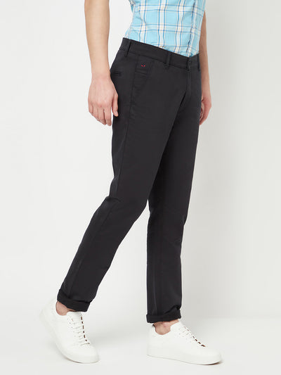 Black Casual Trousers - Men Trousers