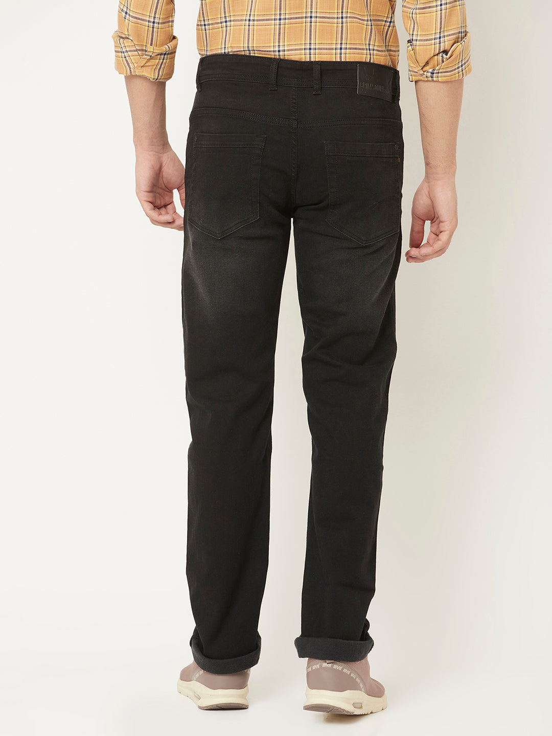  Charcoal Grey Jeans in Straight Fit 