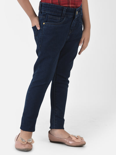 Navy Blue Jeans - Girls Jeans