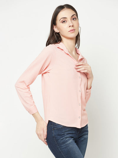  Pink Textured Shirt